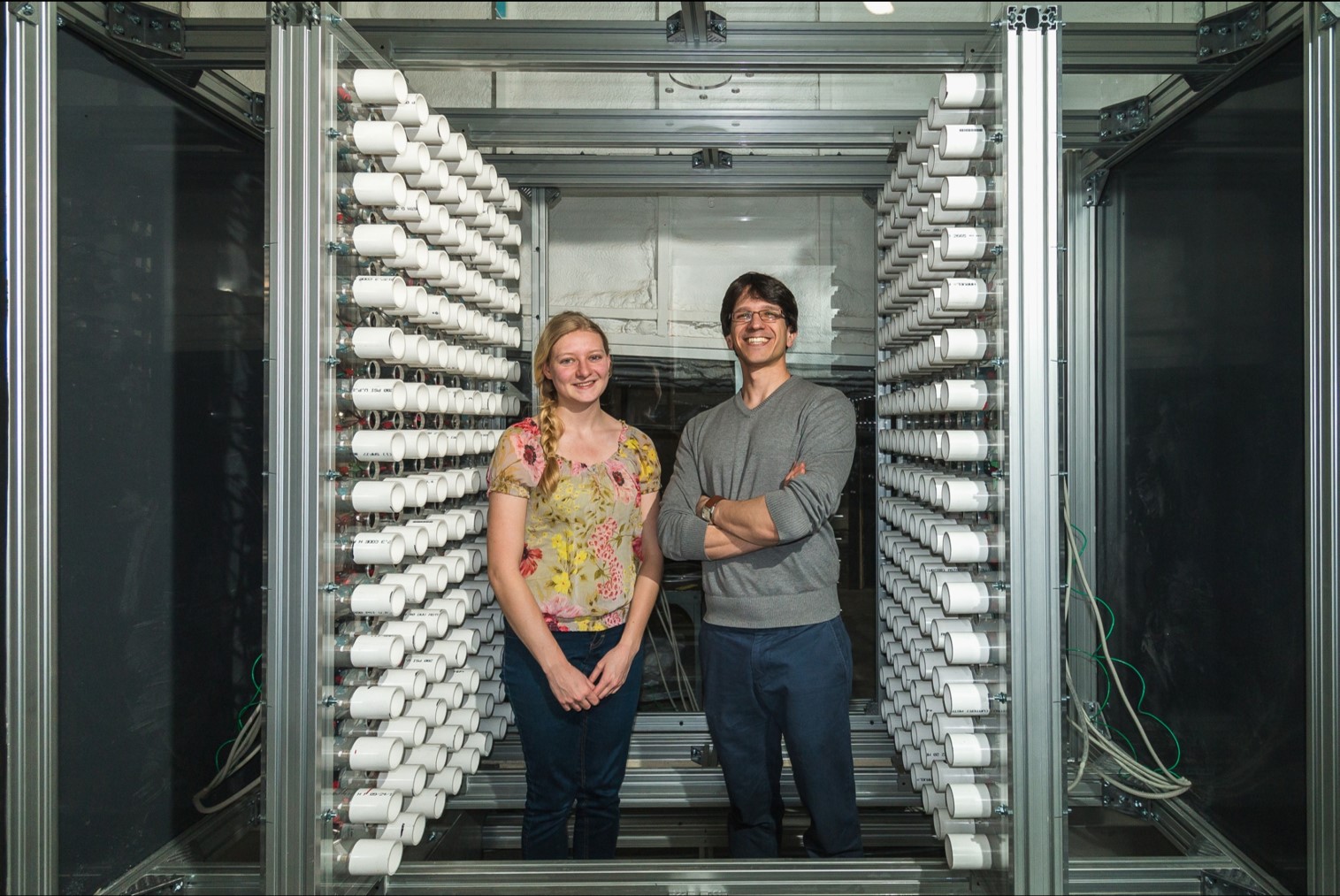 Prof. Filippo Coletti and PhD student Luci Baker