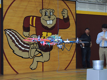 goldy with copter