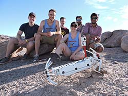 rocket team with rover